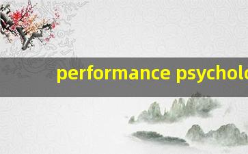 performance psychology